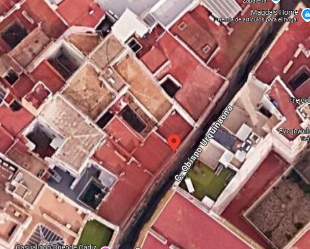 33,33% Vivienda en planta baja "C" en Calle Obispo Urquinaona 11 de Cádiz. FR 12003 RP Cádiz nº 3