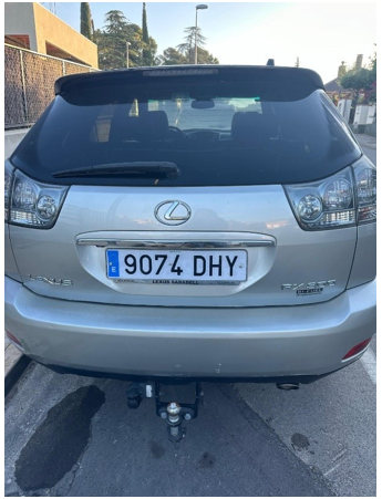 Vehículo Lexus RX300 matrícula 9074-DHY