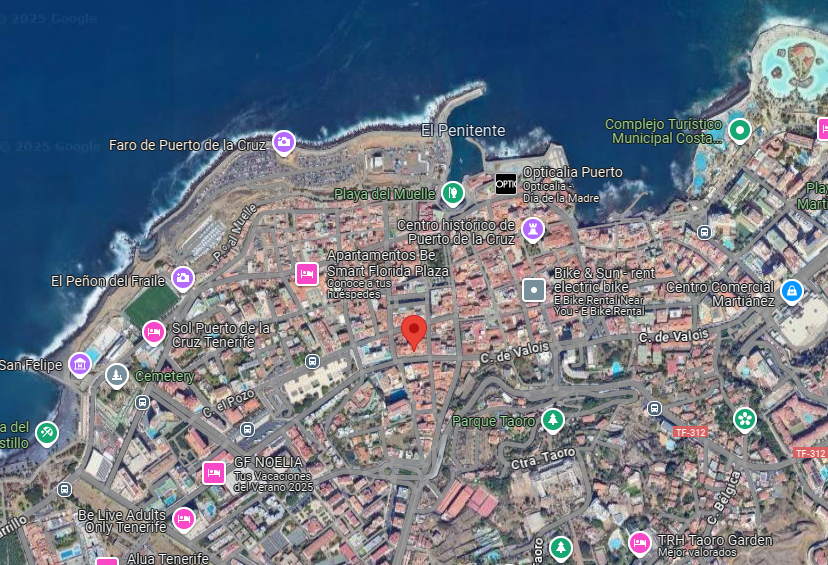 35.64% of the housing stock on Cupido Street, Zamora and Nieves Ravelo, Puerto de la Cruz (Tenerife). FR 17940 RP Puerto de la Cruz