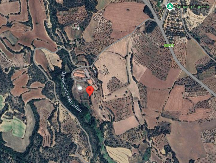 Explotación agrícola en Alquézar, (Huesca). FR 167 RP Barbastro