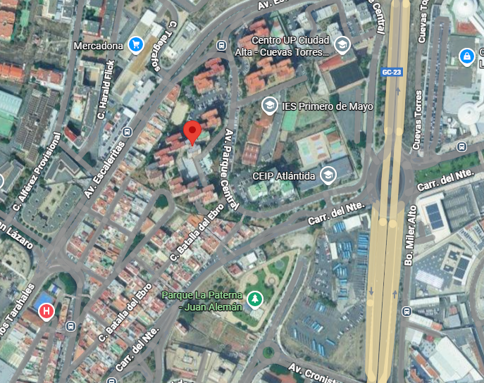 50% Vivienda señalada con la letra B en Av/ Parque Central de Las Palmas de Gran Canaria, (Las Palmas). FR 30817 RP Las Palmas nº 5