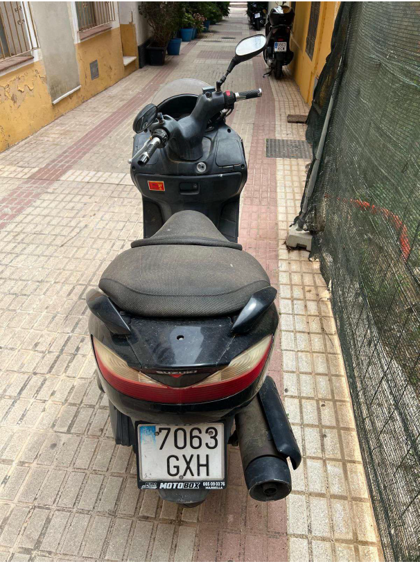 Motocicleta Suzuki UH125 matrícula 7063-GXH